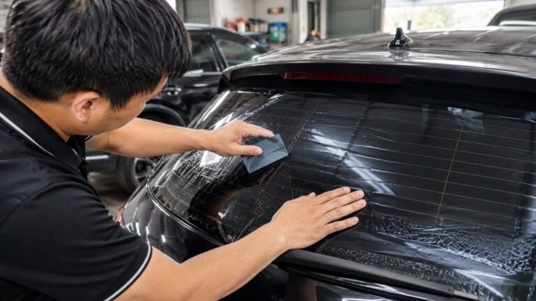 Dán Phim Cách Nhiệt Kính Hậu: 5 Lưu Ý Tránh Ảnh Hưởng Sấy Kính