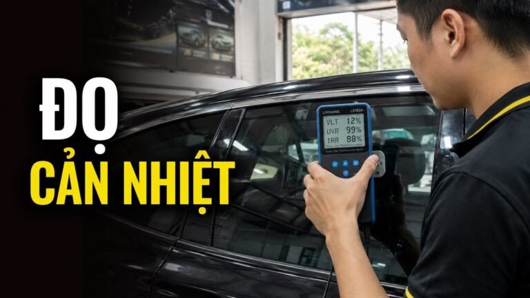 Cách Đo Độ Cản Nhiệt Phim Ô Tô Bằng Máy Chuyên Dụng