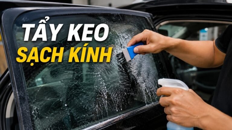 Cách Tẩy Keo Phim Cách Nhiệt Ô Tô An Toàn, Sạch Kính