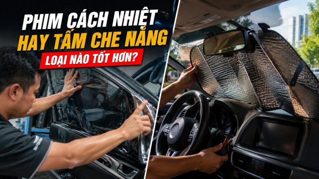 Phim Cách Nhiệt Và Tấm Che Nắng Ô Tô: Loại Nào Tốt Hơn?